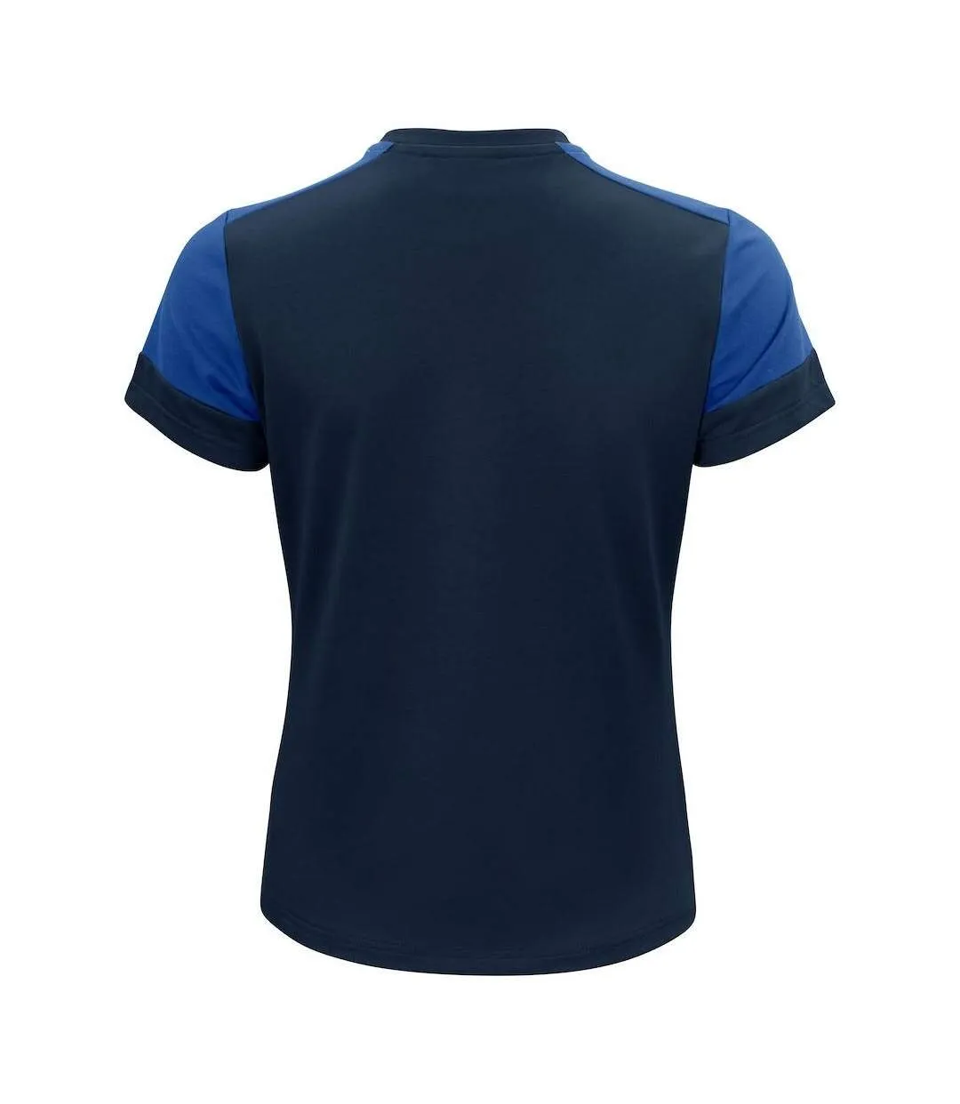 Womens/ladies T-shirt Navy Cobalt Blue Printer PRIME-2