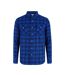 Chemise Manches Longues Motif/style Motif Écossais À Carreaux Homme Bleu Lee Cooper-1