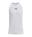 Mens Baseline Tank Top White Black Under Armour-2