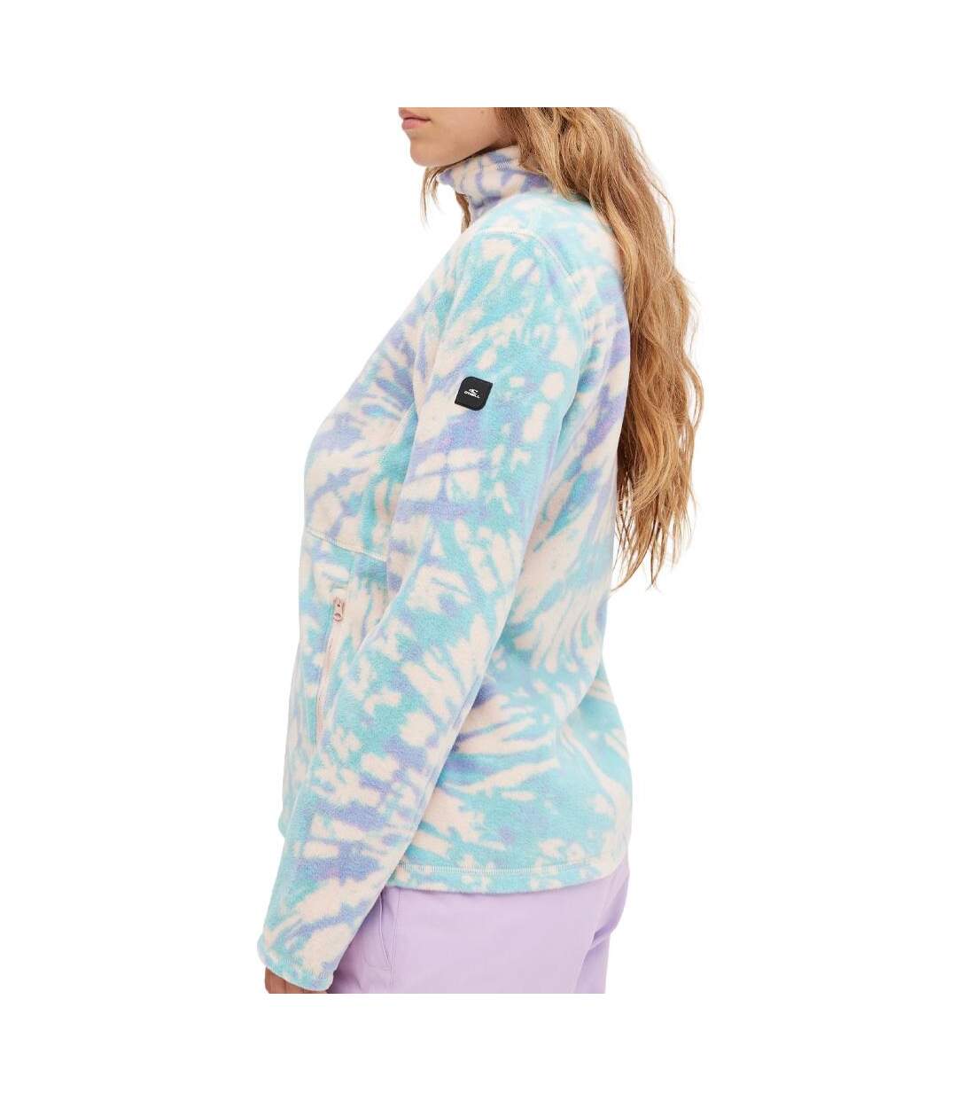 Veste polaire bleu femme o'neill clime printed-2