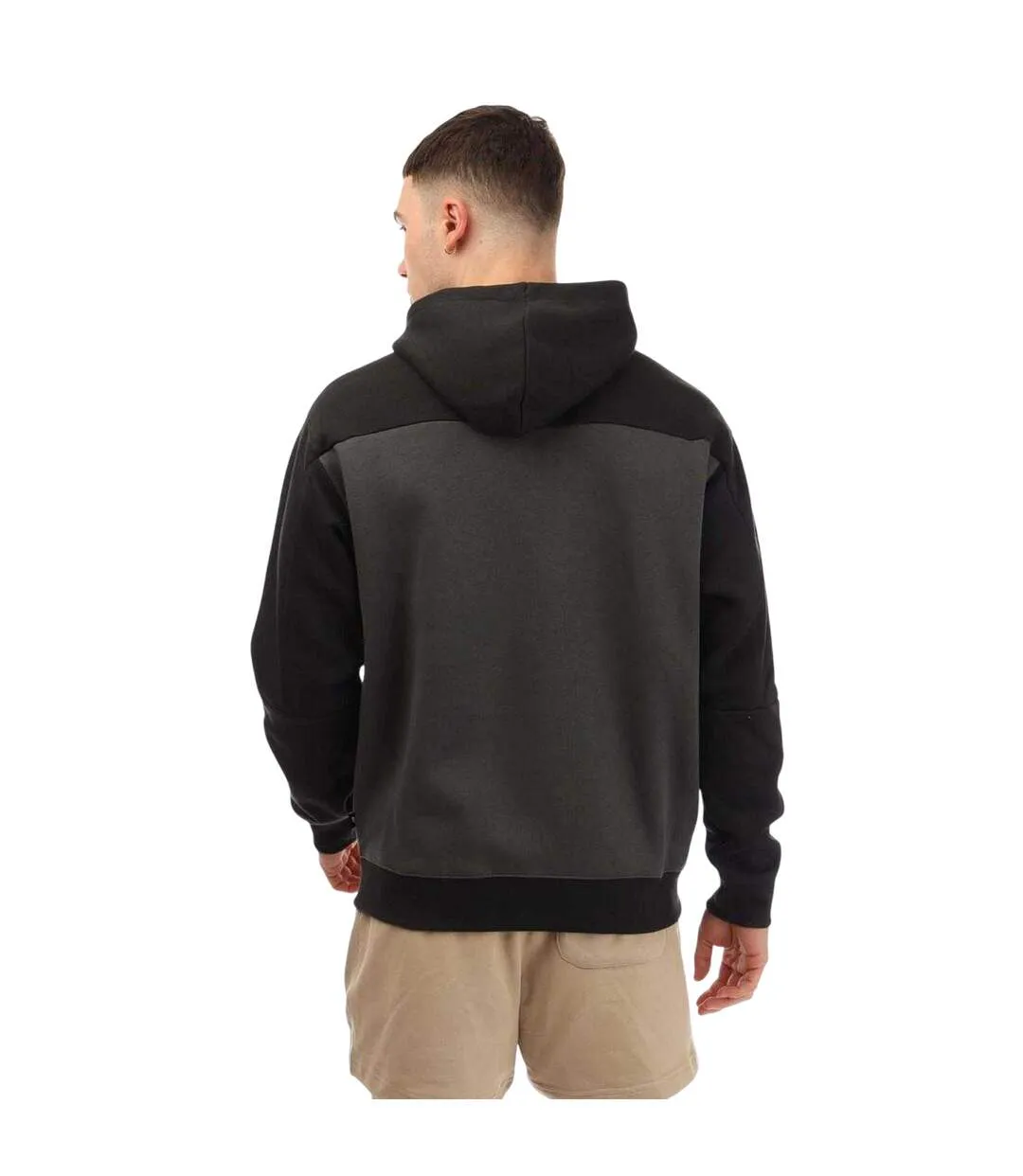 Sweat À Capuche Motif/style Détail Contrasté Homme Noir New Balance-2