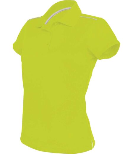 Polo femme sport - PA481 - vert lime - manches courtes