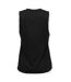 Womens/ladies high-neck tank top black Skinni Fit