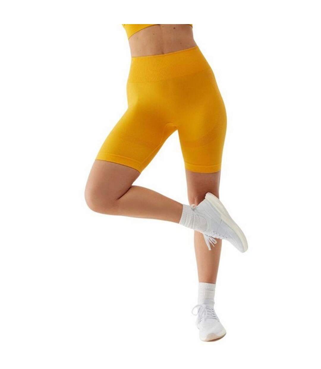 Short Entraînement Fnk Femme Jaune 4F-4