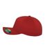 Casquette De Baseball Motif/style 5 Panneaux Rouge Flexfit-3