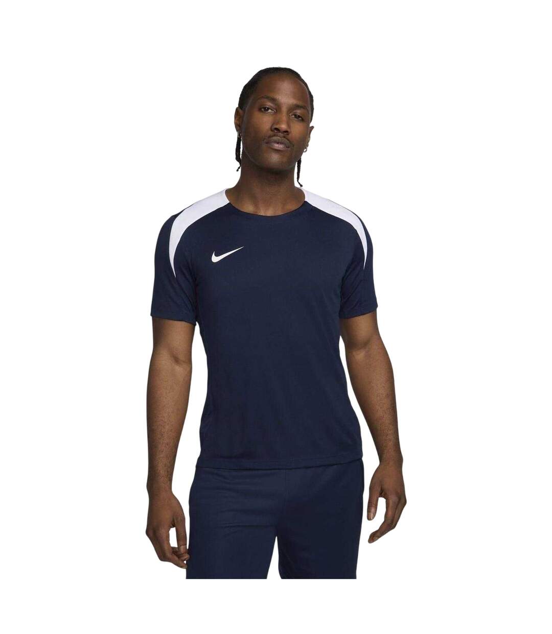 Maillot De Foot Strike Homme Bleu Foncé Blanc Nike-1