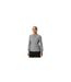 Womens/ladies Crew Neck Regular Jumper Medium Grey Object-1