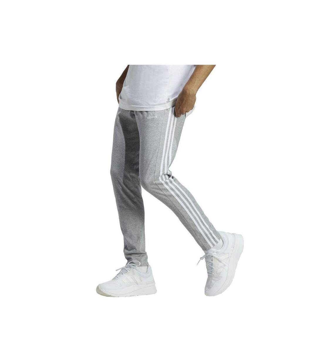 Pantalon De Jogging Essentials Homme Gris Argenté Adidas-4