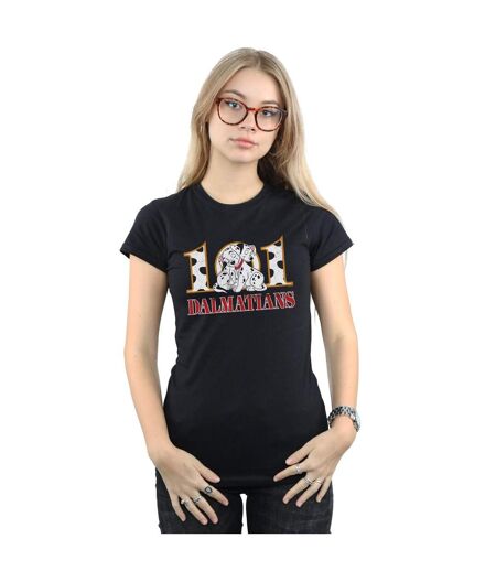 Disney Femme/Les femmes 101 Dalmatians Puppy Hug T-Shirt en coton (Noir) - UTBI16012