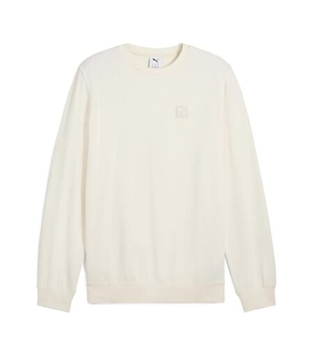 Sweat beige femme puma elevated - l