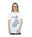 Disney Femme/Les femmes - T-shirt boyfriend en coton avec croquis de la pantoufle de Cendrillon (Blanc) - UTBI48977-2