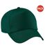 Lot de 2  casquettes de baseball adulte vert bouteille Beechfield