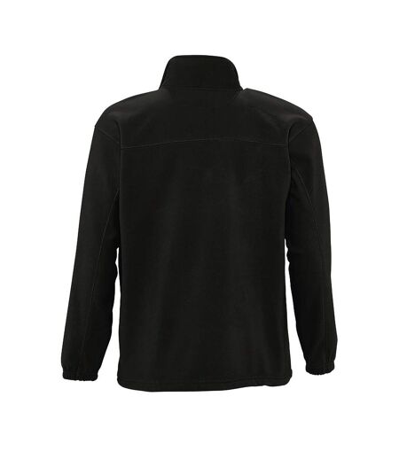 SOLS Mens North Full Zip Outdoor Fleece Jacket (Black)