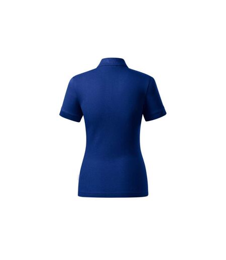 Womens/ladies Resist Heavyweight Polo Shirt Blue Rimeck