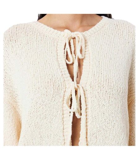 Womens/ladies Salma Tie Oversized Cardigan Gardenia Edited