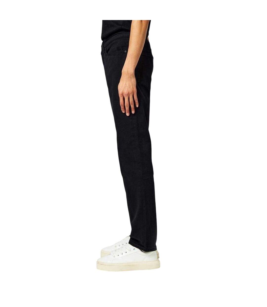 Mens Denim Straight Leg Jeans Black Boss-4