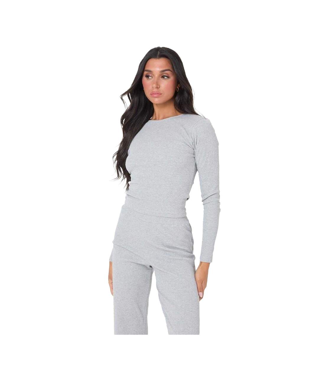 Haut Manches Longues Femme Gris Chiné I Saw It First-2