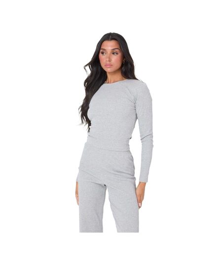 Haut Manches Longues Femme Gris Chiné I Saw It First
