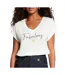 T-Shirt blanc femme morgan dfabi-1