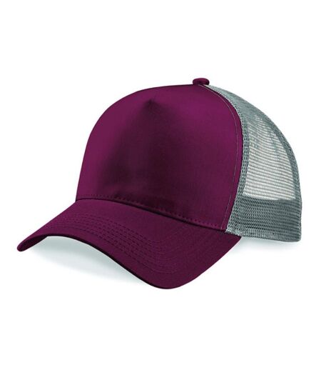 Casquette homme bordeaux/gris clair Beechfield