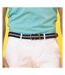 Asquith & Fox Mens Two Colour Stripe Braid Stretch Belt (Navy/Khaki) - UTRW5539-1