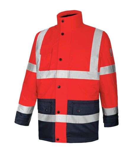 Parka de travail LUMEN 4 en 1 Rouge/Marine