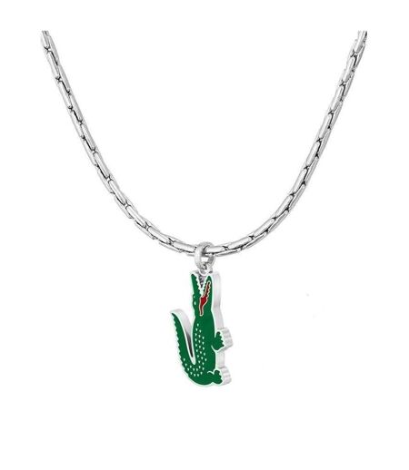 Mens Arthor Stainless Steel Necklace & Pendant One Size Silver Lacoste