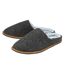 Pantoufles mules doublées en peluche pour hommes avec mousse à mémoire de forme-1