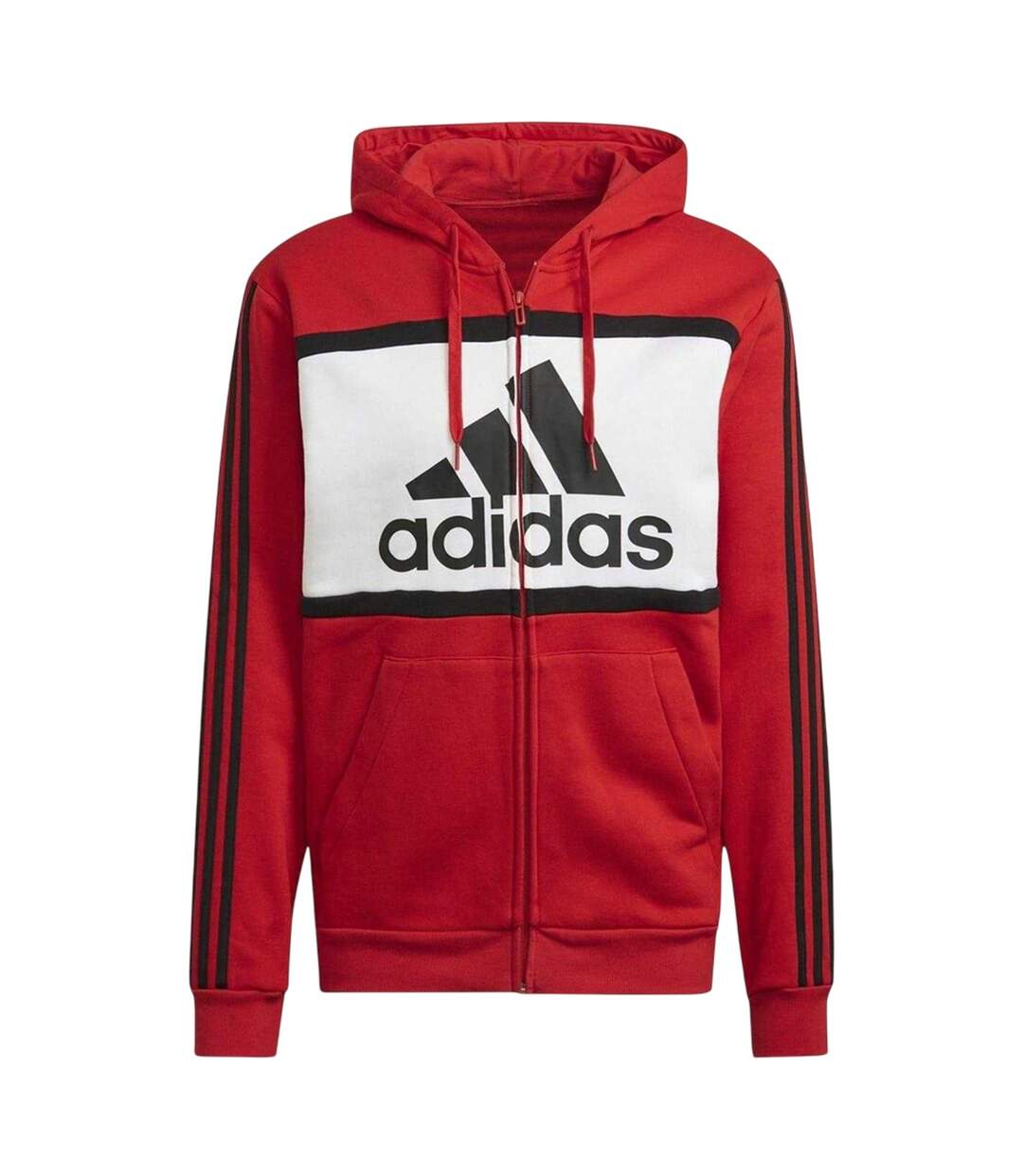Veste À Capuche Homme Rouge Adidas-2