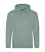 Sweat À Capuche College Adulte Vieux Vert Awdis-1