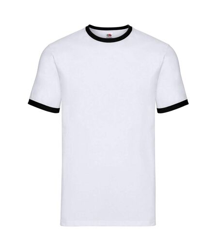 Fruit of the Loom - T-shirt - Adulte (Blanc / Noir) - UTRW10166