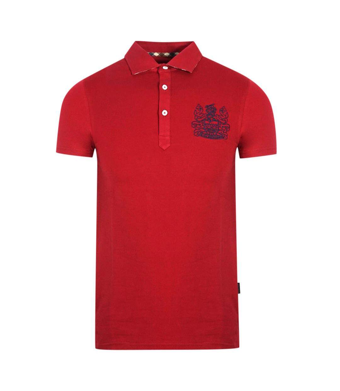 Polo Motif/style Logo Sur Poitrine Aldis Adulte Rouge Aquascutum-1
