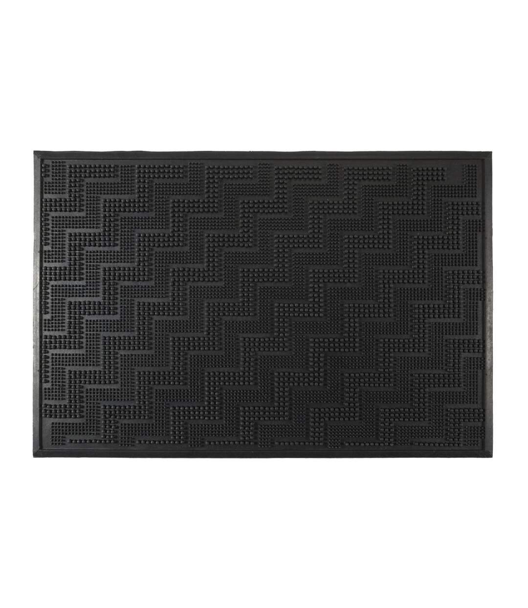Paillasson Grattoir Antidérapant 40x60cm Noir-1