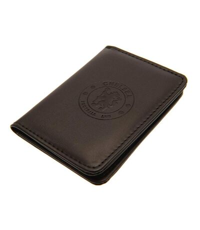 Chelsea FC Executive Crest Card Holder (Black) (One Size) - UTTA9545