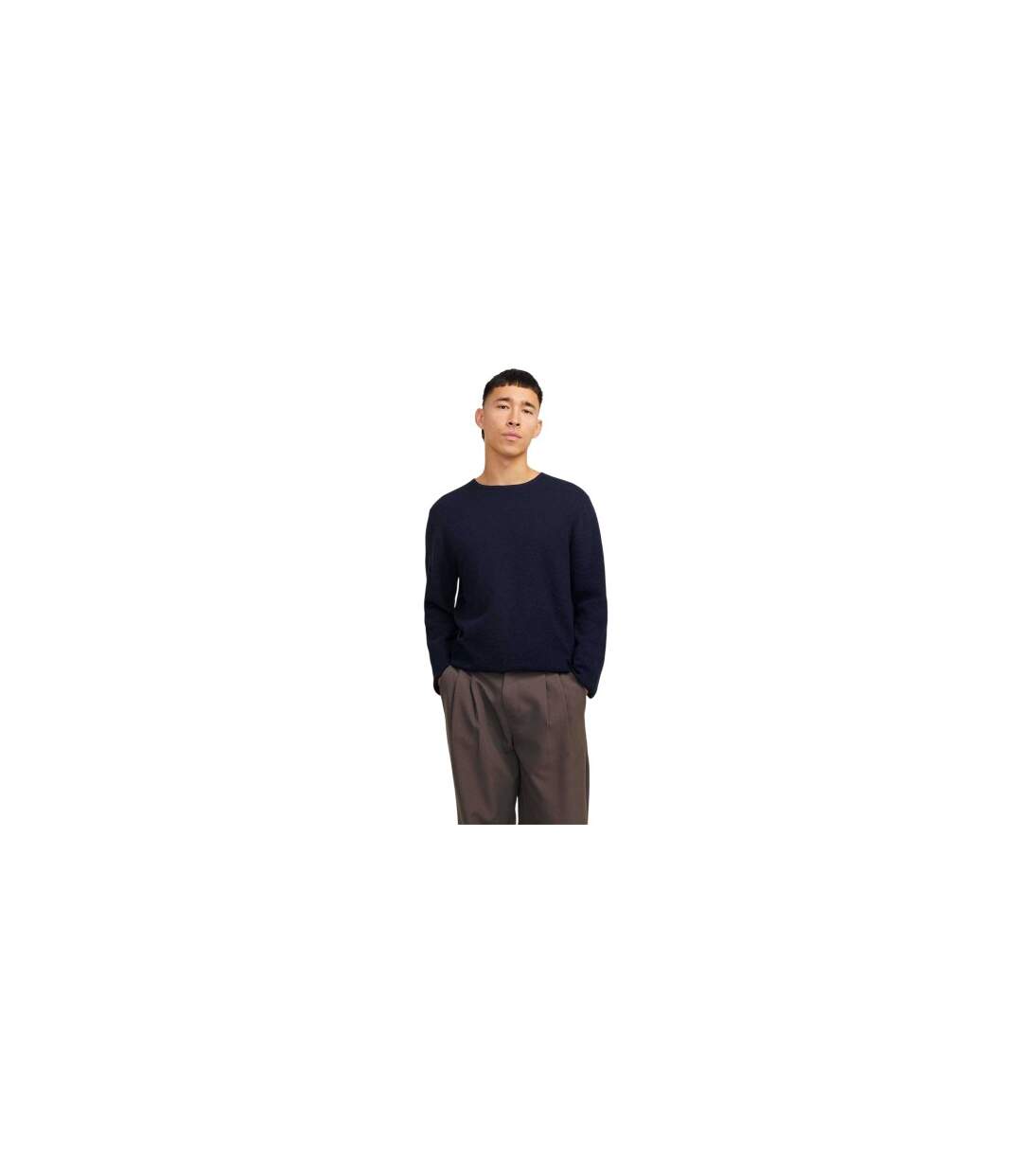 Pull Homme Bleu Marine Foncé Jack And Jones-1