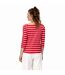 Regatta Womens/Ladies Polexia Stripe T-Shirt (True Red/White) - UTRG6921