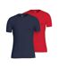 2x t-shirt marine/rouge homme kaporal tifth - l-1