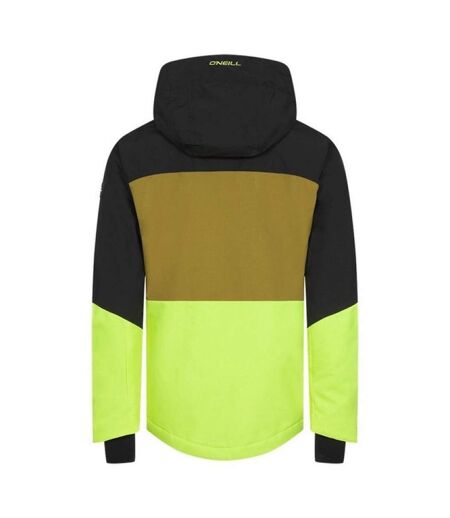 Blouson De Ski Motif/style Blocs De Couleurs Homme Noir Vert O´Neill
