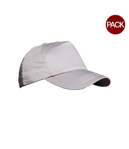 Lot de 2  casquettes unies adulte blanc Result