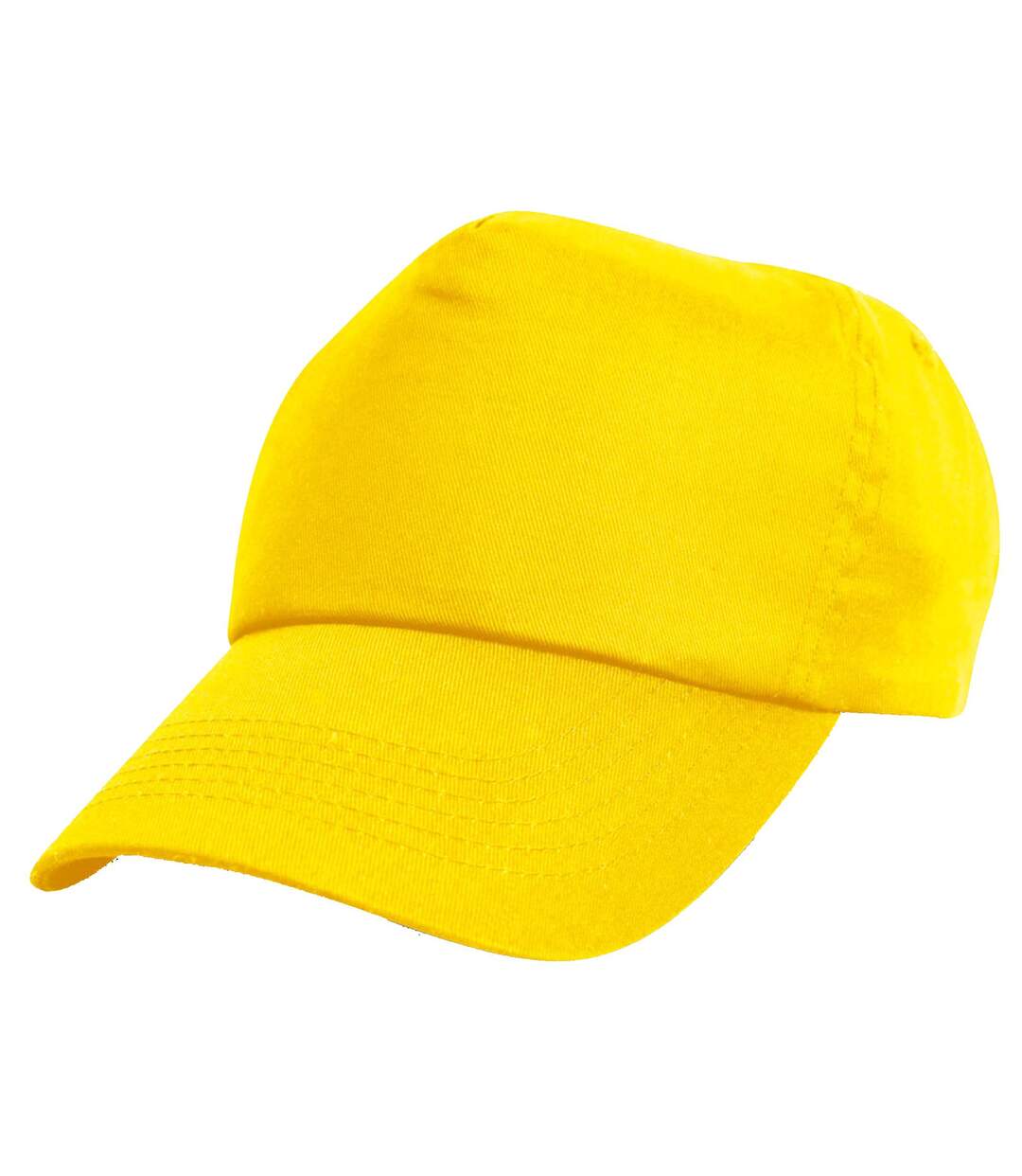 Casquette unie 100% coton enfant unisexe jaune Result-1