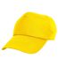 Casquette unie 100% coton enfant unisexe jaune Result-1