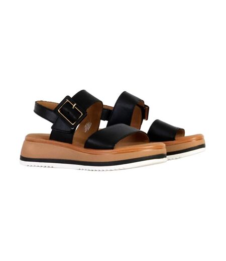 Sandales Compensées Cuir Gabor Flecht Twist Nappa