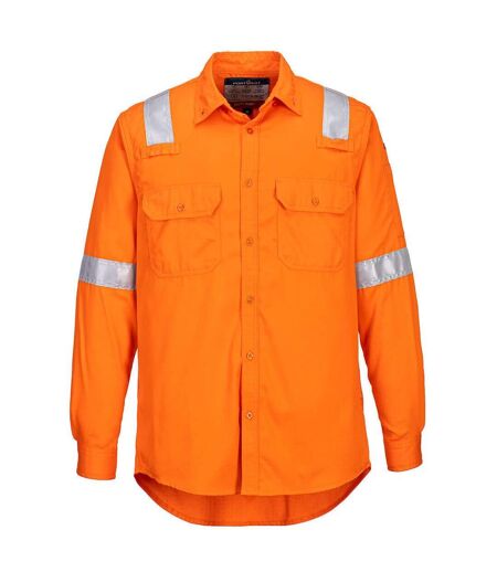 Mens Bizflame Work Lightweight Shirt Orange Portwest