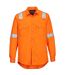 Mens Bizflame Work Lightweight Shirt Orange Portwest-1
