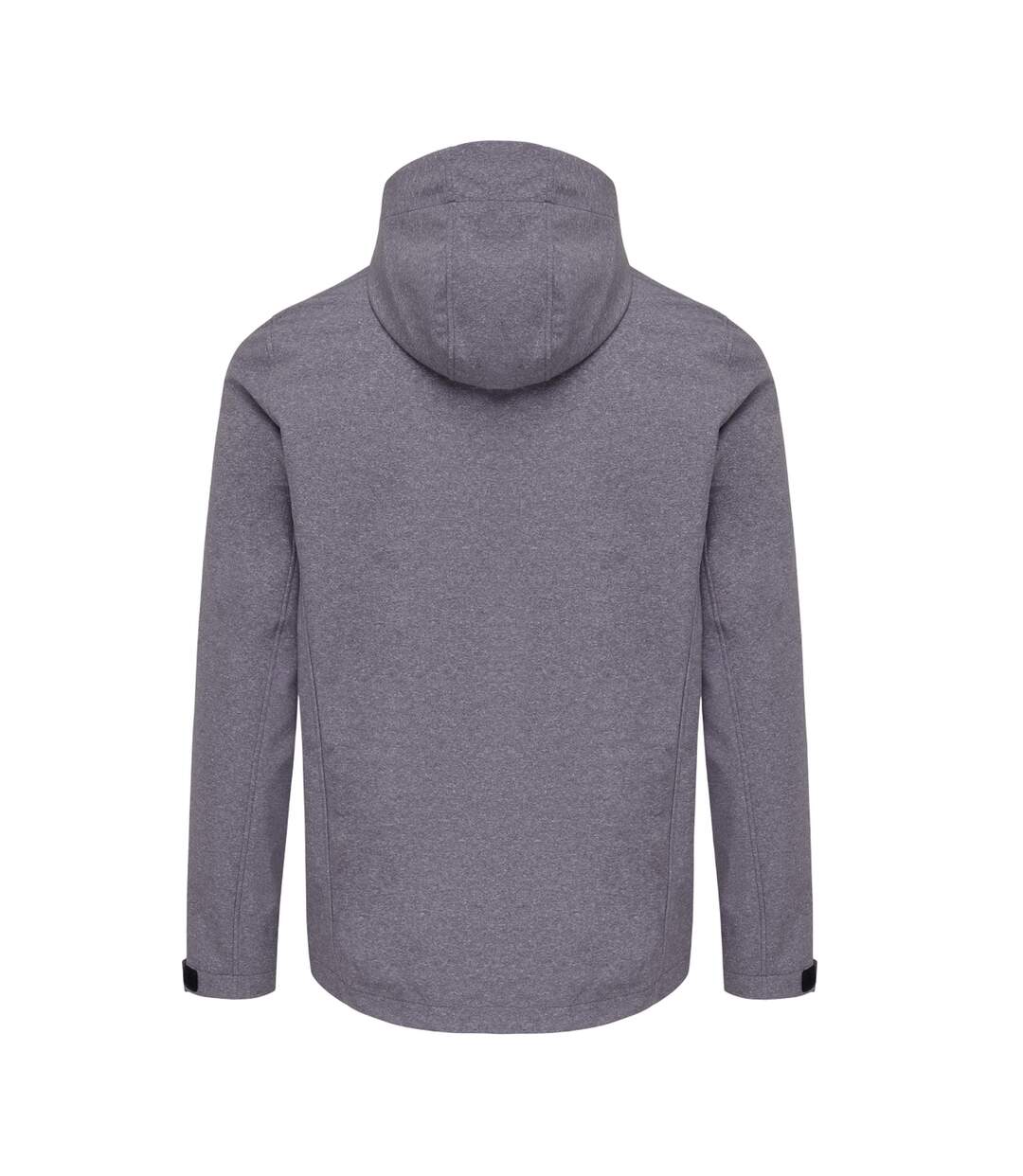 Mens makalu recycled polyester soft shell jacket vulcano heather grey heather Iqoniq-2