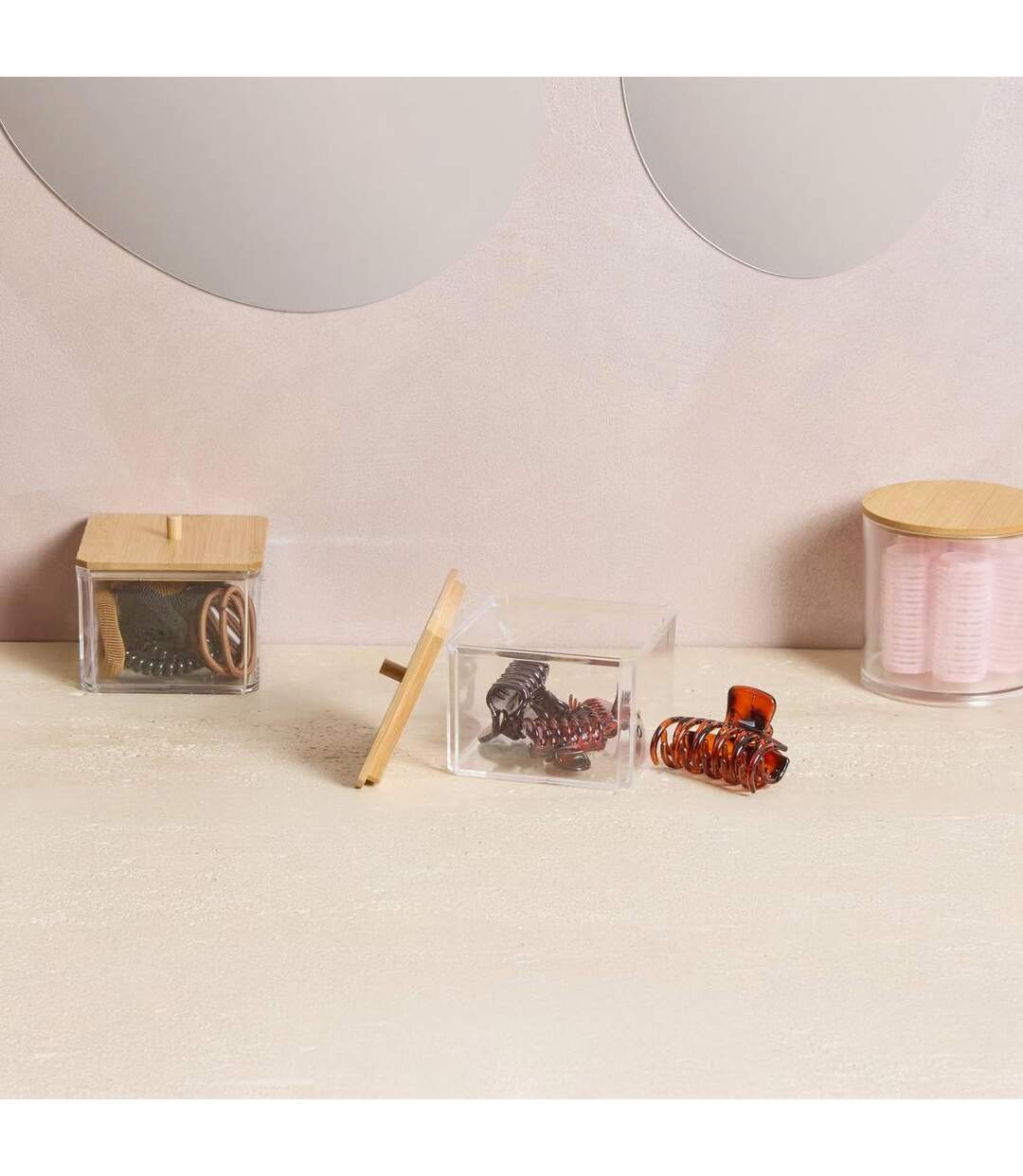 Boîte de 6 Pinces à Cheveux Selena 9cm Transparent-4