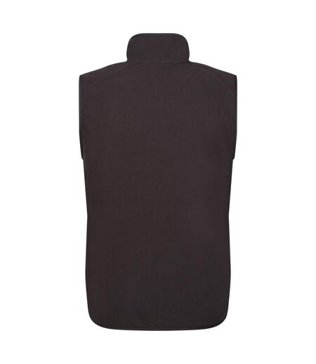 Mens fleece gilet black/classic red Regatta Professional