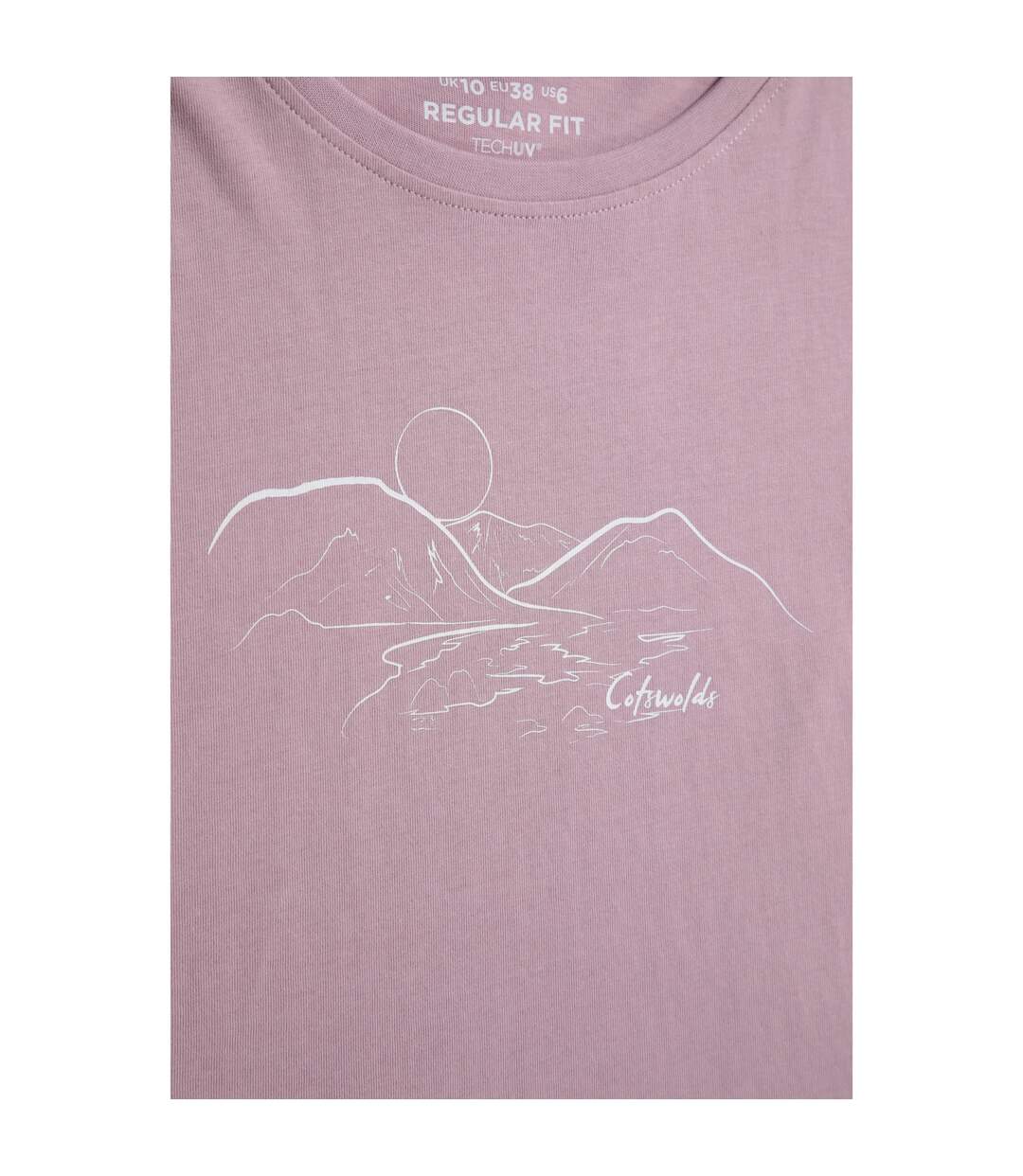 T-shirt Graphique Manches Courtes Cotswolds Femme Rose Mountain Warehouse-3
