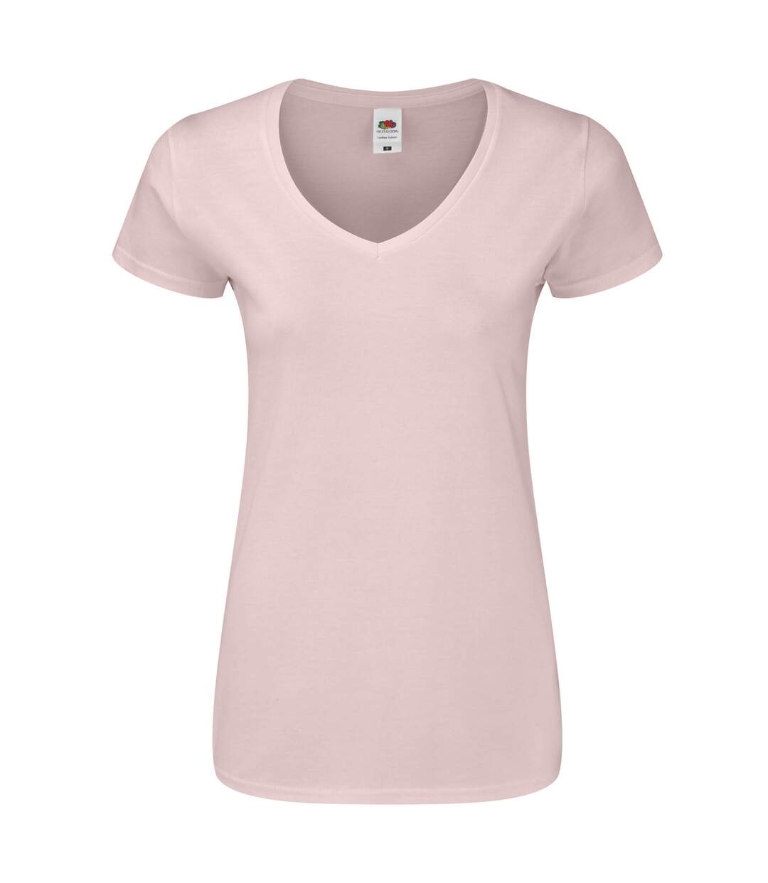 T-shirt Iconic Femme Rose Pâle Fruit Of The Loom-1