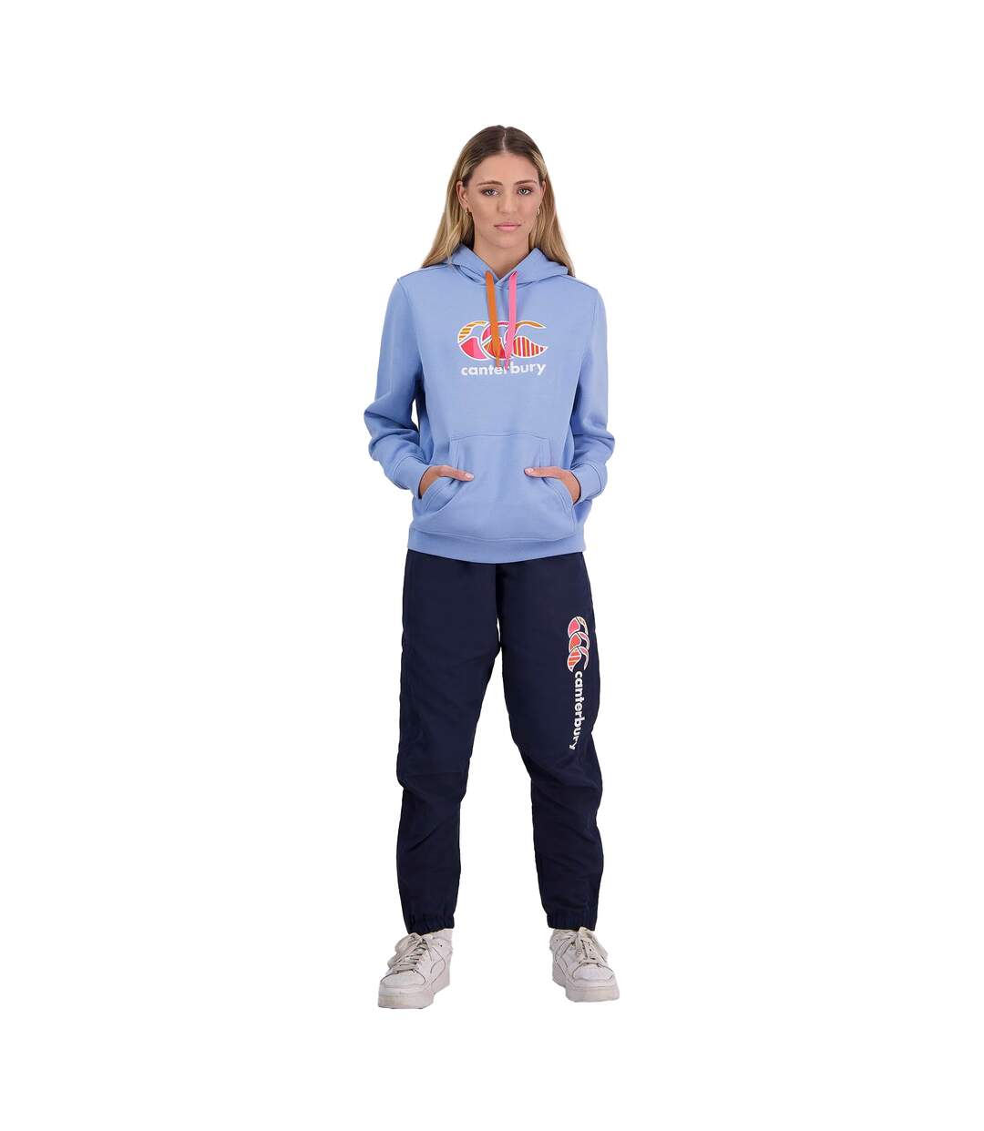 Womens/ladies Uglies Logo Hoodie Storm Blue Canterbury-3